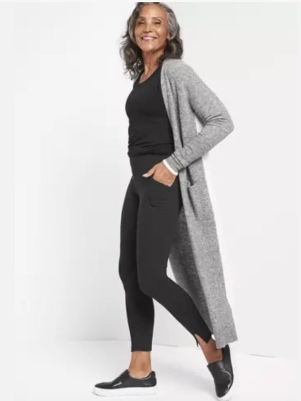 Athleta Mercer Tight Full Length Leggings Black Size Medium Pockets